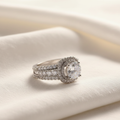 Platinum-Plated Wedding Ring For Woman