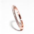 Crystal Wedding & Engagement Ring — 925 Sterling Silver