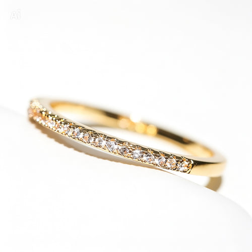Crystal Wedding & Engagement Ring — 925 Sterling Silver