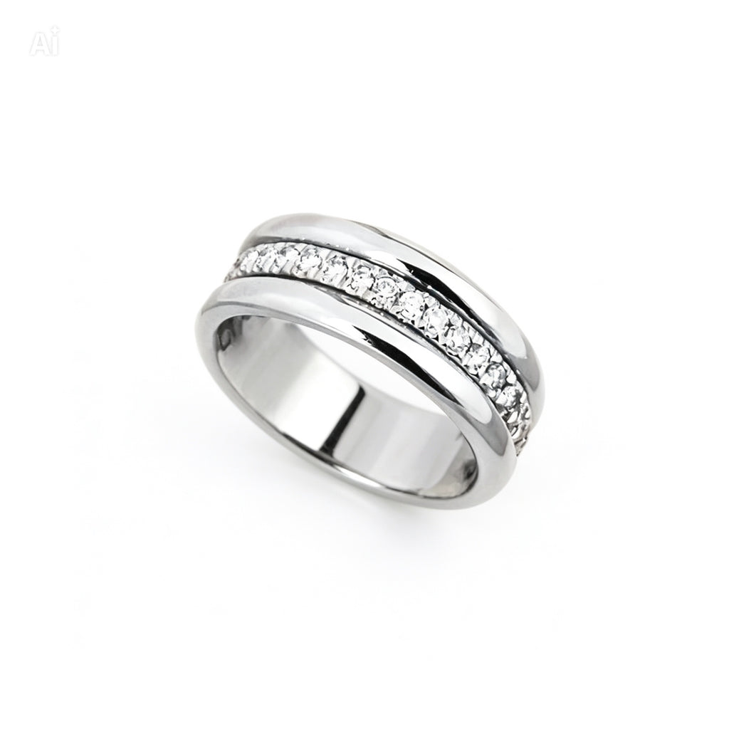 Sparkling Micro Pavé Zirconia Ring — Women’s Engagement & Wedding Jewellery