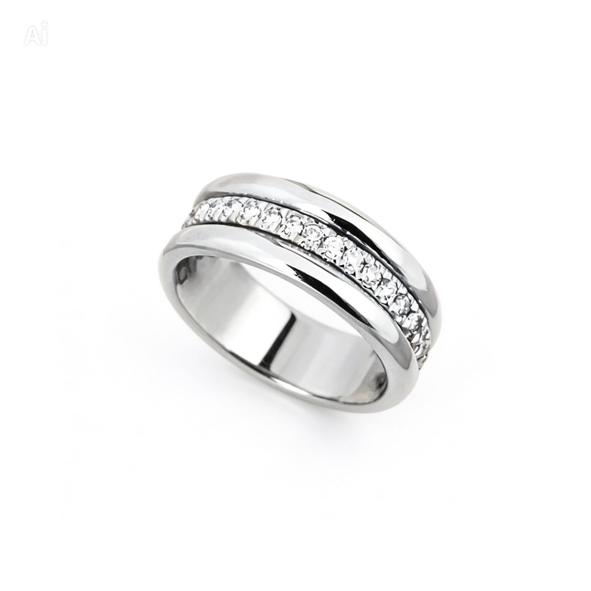 Sparkling Micro Pavé Zirconia Ring — Women’s Engagement & Wedding Jewellery